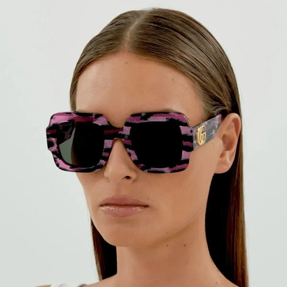 NEW Gucci GG1547S 003 Black Grey Women Square Sunglasses GG 1547S